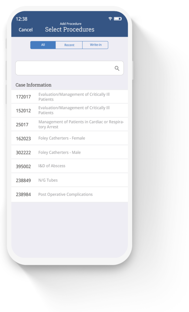 MedHub App Procedure Sample