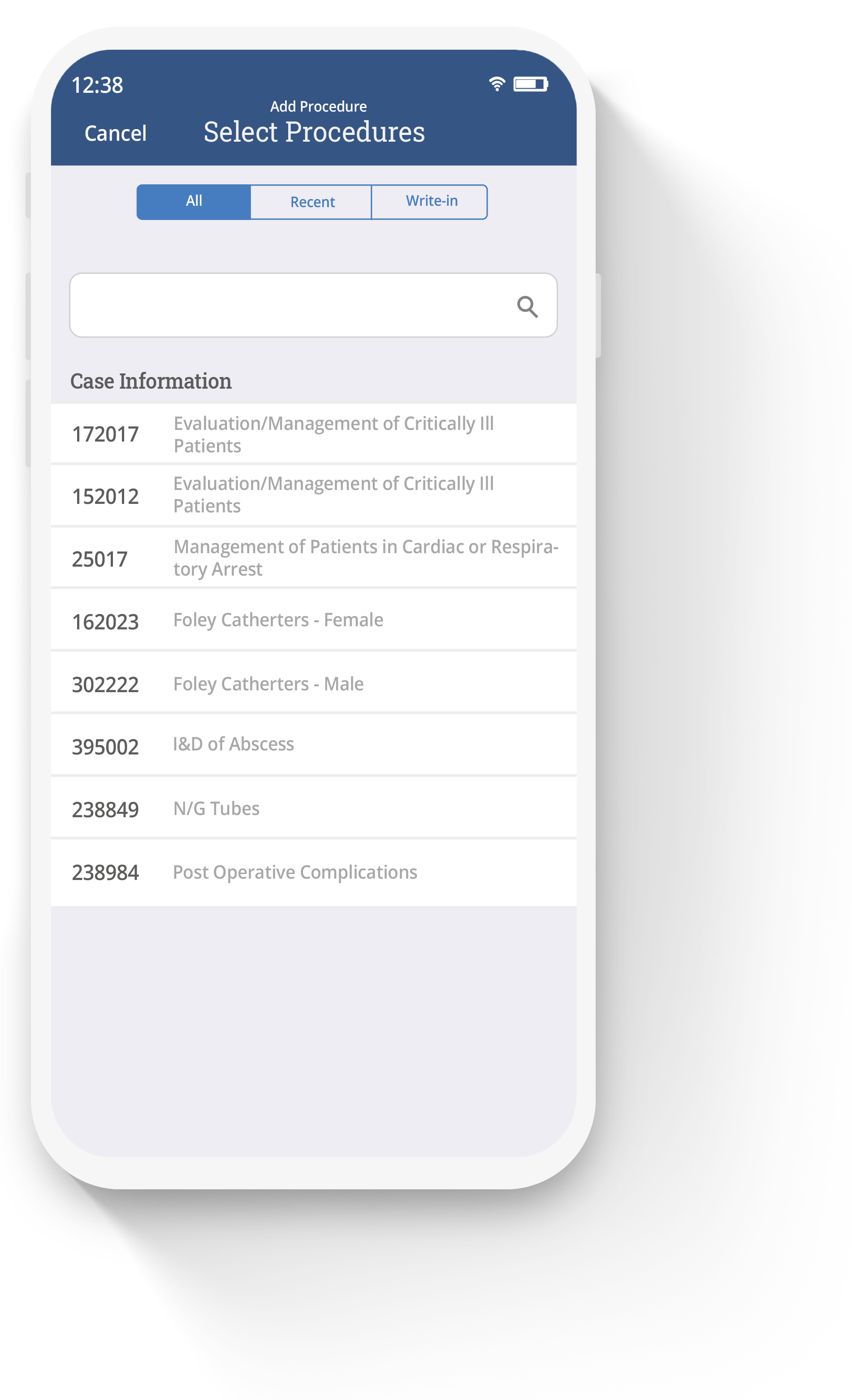 Phone13 MedHub App Procedure Sample