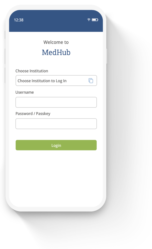 MedHub App Login Sample