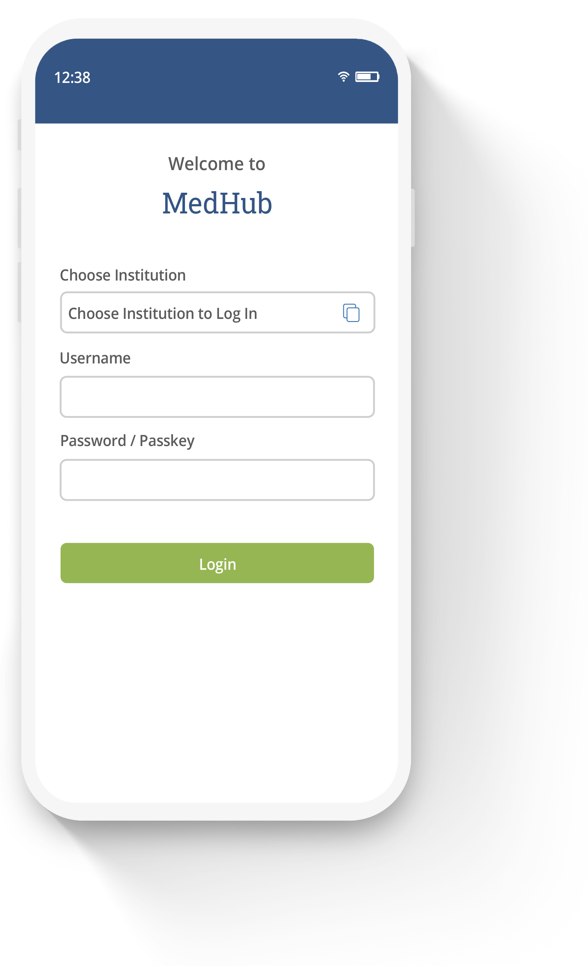 MedHub App Login Sample