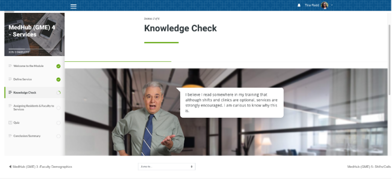 Knowledge Check Screenshot
