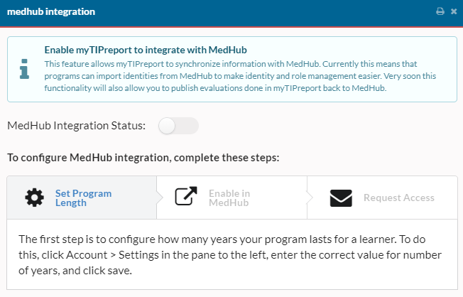How to configure MedHub in myTIPreport